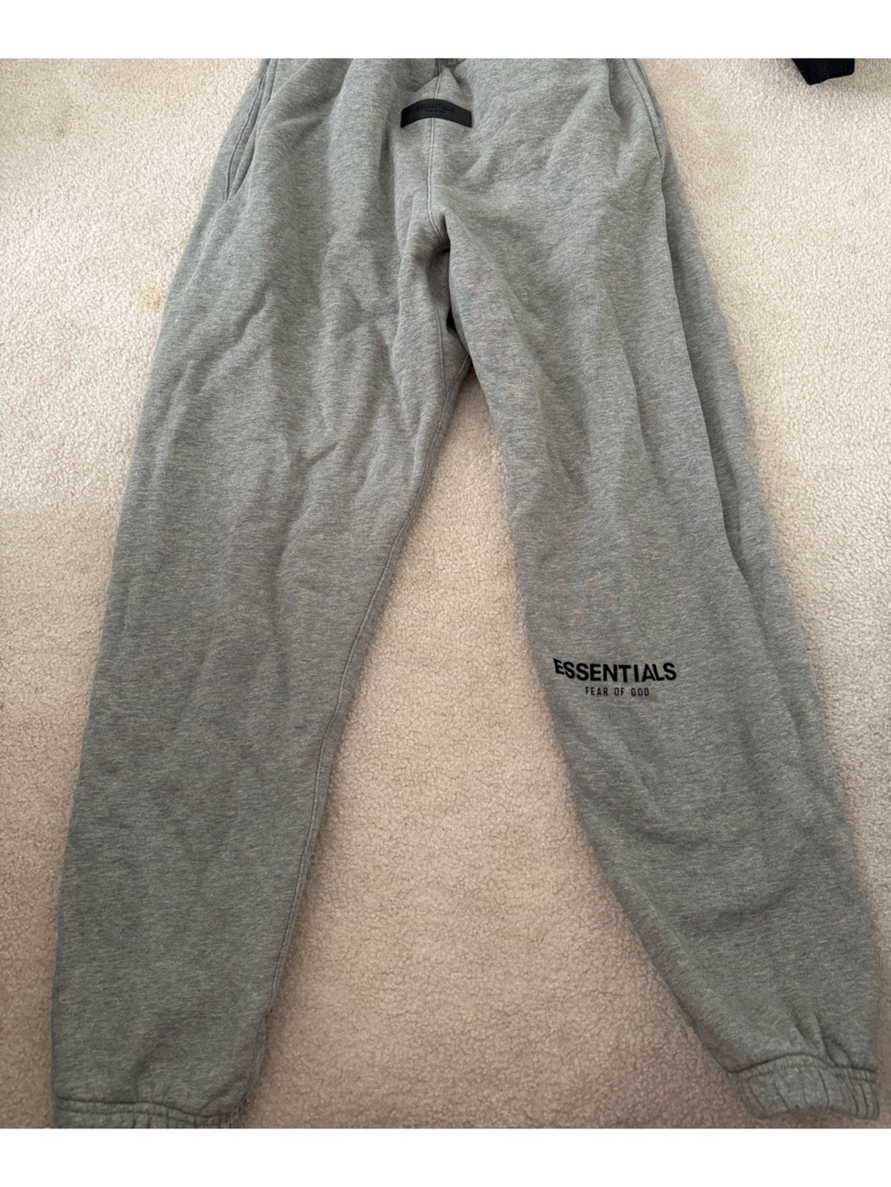 Fear of God Essentials Grey Crewneck with Black Logo